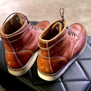 Carhartt Men's 6 Inch Waterproof Wedge Soft Toe Work Boot in Tan